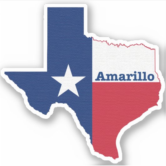 Sticker Amarillo Texas (Devant)
