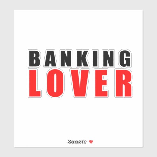 Sticker Amateur bancaire (Feuille)