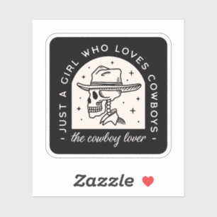Sticker Amateur de cowboy romance sombre occidentale