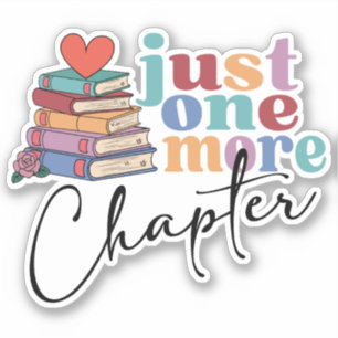 Sticker Amateur de livres d'un chapitre de plus