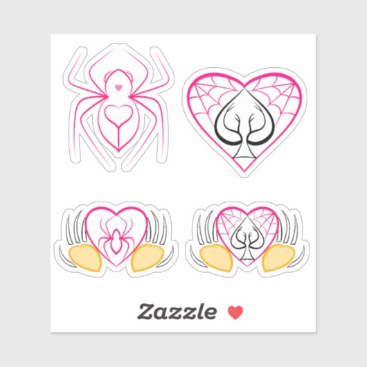 Sticker Amateurs d'araignée Rose Twink (Feuille)