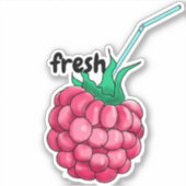 Sticker Amateurs de Rasberry Rouge Chic et Fraîches (Devant)