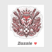 Sticker Amateurs de sports cool (Feuille)