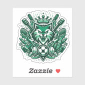 Sticker Amateurs de sports cool (Feuille)