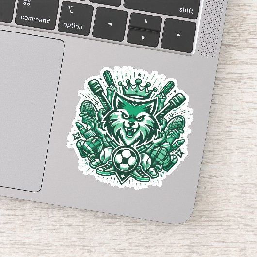 Sticker Amateurs de sports cool (Détail)