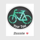 Sticker Amateurs de vélo et de mobilité durable (Feuille)