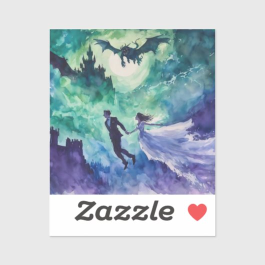 Sticker Amateurs de vol - Peinture aquarelle (Feuille)