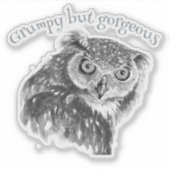 Sticker Amateurs minimalistes d'aquarelle Grump Imprimer l (Devant)