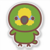 Sticker Amazone à ailes orange (Devant)