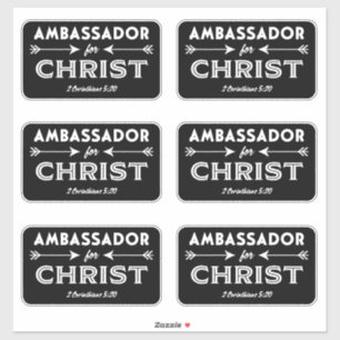 Sticker Ambassadeur pour la Slogan des Ecritures du Christ