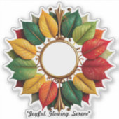 Sticker "Ambiance de Noël doré" (Devant)