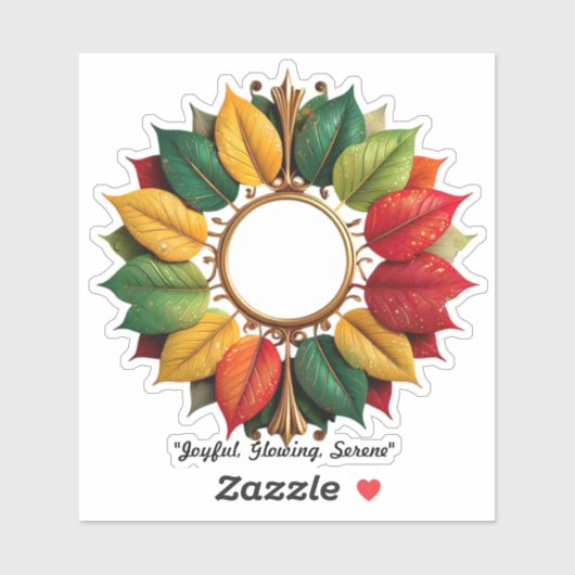 Sticker "Ambiance de Noël doré" (Feuille)