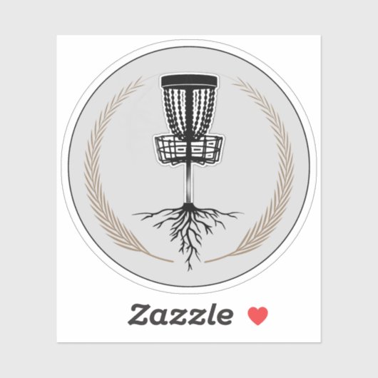 Sticker Ambiguë Disk Golf (Feuille)