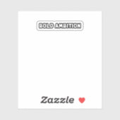 Sticker Ambition audacieuse Volet entrepreneurial visionna (Feuille)
