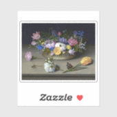Sticker Ambrosius Bosschaert Fleur Aînée encore vie (Feuille)