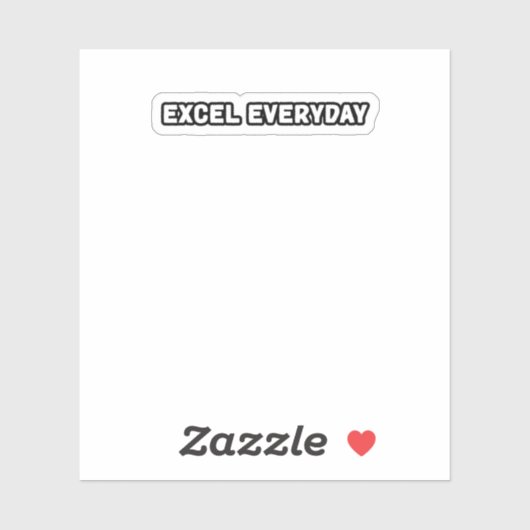 Sticker Amélioration continue quotidienne d'Excel (Feuille)