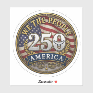 Sticker America 250 Nous Le Peuple 