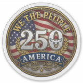 Sticker America 250 We The People  (Devant)