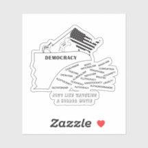 America Going Off The Cliff In Black