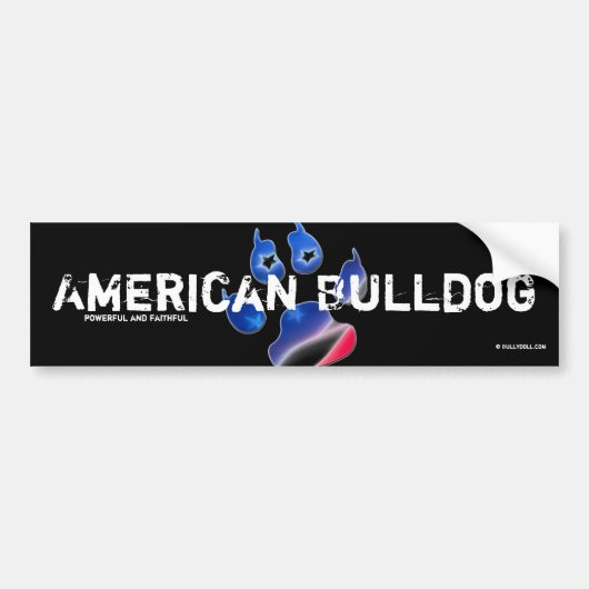 Sticker American Bulldog (Voorkant)