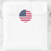 Sticker American Flag Round (Sac)