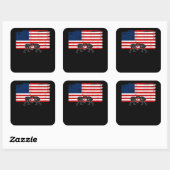 Sticker American Flag Wrestling Cool Design (Vel)