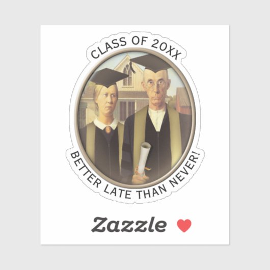 Sticker American Gothic Graduation Cameo (Feuille)