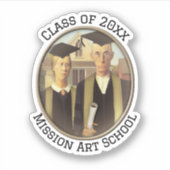 Sticker American Gothic Graduation Cameo (Devant)
