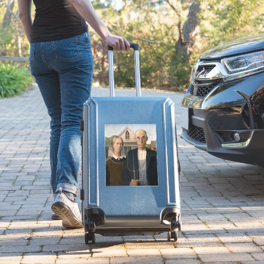 Sticker American Gothic : Vie rurale pauvre paysan (Valise Insitu)