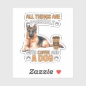 Sticker American Pride adorable chien animal cadeau nous d (Feuille)