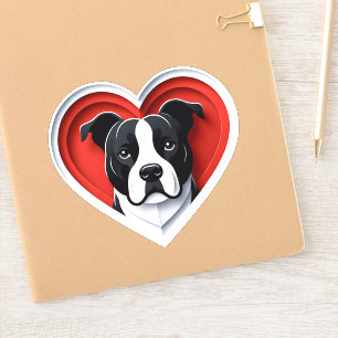 Sticker American Staffordshire Terrier Amstaff Amoureux de