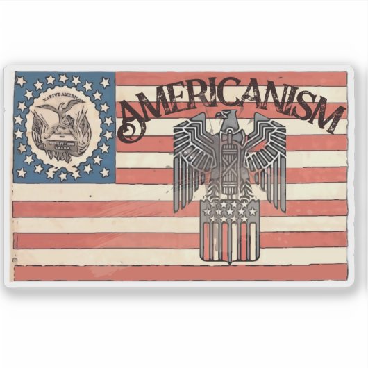 STICKER AMÉRICANISME (Devant)