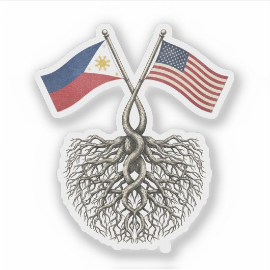 Sticker Américano-philippin (Devant)
