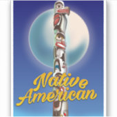 Sticker Amérindien fier (Devant)