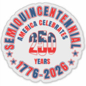 Sticker Amérique Semiquincentenaire 250e anniversaire (Devant)