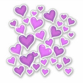 Sticker Amethyst Dancing Hearts (Devant)
