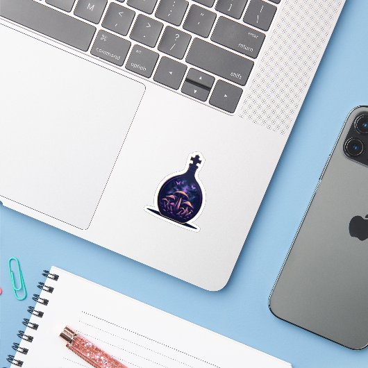 Sticker Amethyst Elixir (Ordinateur portable avec iPhone)