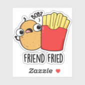 Sticker Ami Friend Funny French Fries Pun (Feuille)