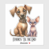 Sticker Amis - Animaux (Feuille)