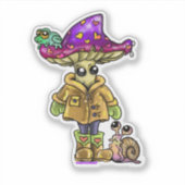 Sticker Amis de jour de pluie (Devant)