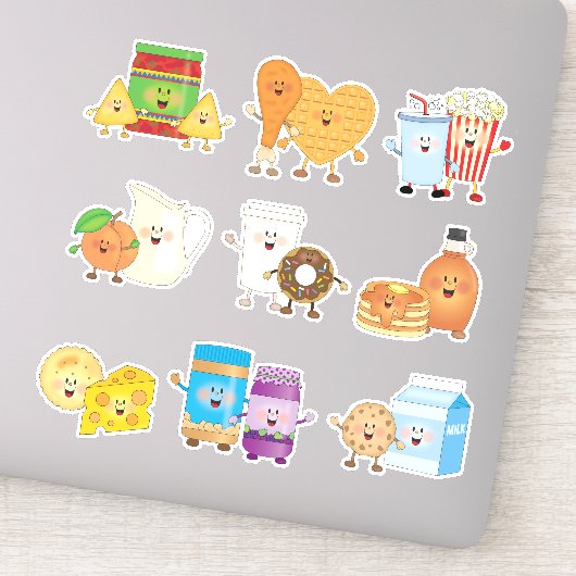 Sticker Amis de la nourriture JollyKins (série de 9) (Détail)