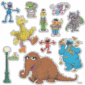 Sticker Amis de Sesame Street vintage (Devant)