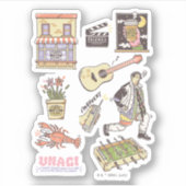 Sticker AMIS™ | Graphique d'icônes de dessin (Devant)