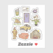 Sticker AMIS™ | Graphique d'icônes de dessin (Feuille)