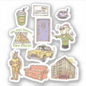 Sticker AMIS™ | Graphique d'icônes de dessin (Devant)