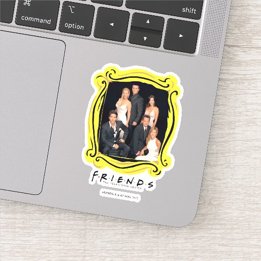 Sticker AMIS™ | Groupe en noir et blanc (Détail)