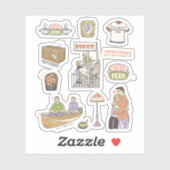 Sticker AMIS™ | Icônes de dessin (Feuille)