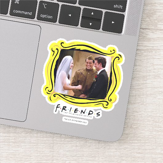Sticker AMIS™ | Joey Marries Monica & Chandler (Détail)