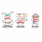 Sticker Amis joueurs tirant sur (Devant)