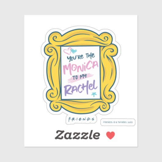 Sticker Amis™ Peephole | Vous êtes la Monica à ma Rachel (Feuille)